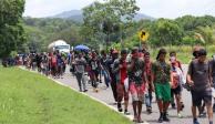 Caravana Migrante se moviliza desde Chiapas para llegar a la CDMX.