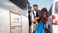 Luego de avanzar 40 kilómetros, la caravana migrante que salió de Tapachula, Chiapas, se entregó al INM en Huixtla.