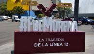 Línea 12: PAN coloca antimonumento en Reforma para recordar a las víctimas del colapso