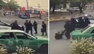 Captan a policías de Monterrey en pelea campal; separan a cinco de sus funciones