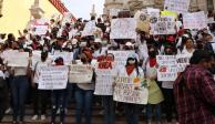 Estudiantes de la Universidad de Guanajuato marchan por asesinato de Ángel Yael.