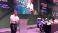 Ricardo Monreal durante la Convención Nacional Ganadera Tampico 2022
