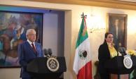 Andrés Manuel López Obrador, Presidente de México (Izq.) y Xiomara Castro, presidenta de Honduras (Der.).