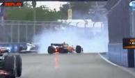 Lando tuvo un accidente en el GP de Miami.
