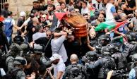 Enfrentamiento entre policías de Israel y dolientes palestinos
