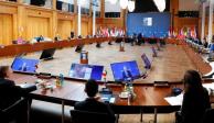 Los ministros de Relaciones Exteriores en la reunión de la OTAN en Berlín, Alemania.