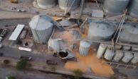 El lunes se reportó el colapso de tres silos de 6.5 toneladas de maíz de una empresa en Torreón; dejó dos heridos y un desaparecido.