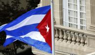 Bandera de Cuba en su Embajada en Estados Unidos