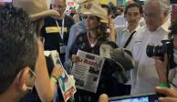 Evelyn Salgado y Miguel Torruco durante las actividades de la 46 edición del Tianguis Turístico, en Acapulco, ayer.