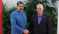 El presidente de Venezuela, Nicolás Maduro, y su homólogo de Cuba, Miguel Díaz-Canel