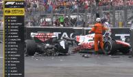 Mick Schumacher tuvo un accidente en el Gran Premio de Mónaco.