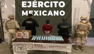 Sedena asegura a dos personas que transportaban droga en Tijuana