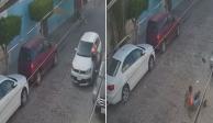 Hombre atropella a ladrón tras presunto asalto en Querétaro (VIDEO).
