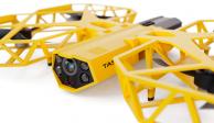 Render conceptual de dron no letal equipado con un arma eléctrica paralizante.