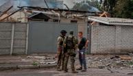 Continúa el ataque de Rusia contra Ucrania, en Lysychansk, región de Lugansk