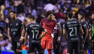 Jugadores del América después de su partido de cuartos de final de ida contra el Puebla, el pasado 11 de mayo.