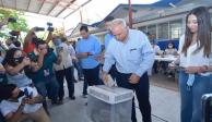 Así emitió su voto César "Truko" Verastegui, candidato de "Va por Tamaulipas",