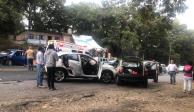 Accidente en la México-Cuernavaca deja 10 heridos