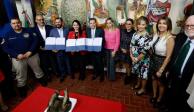 La firma del convenio estuvo encabezada por el alcalde de Coyoacán, Giovani Gutiérrez Aguilar-
