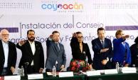 El alcalde de Coyoacán, Giovani Gutiérrez Aguilar, encabezó la instalación del Consejo de Desarrollo Social y Fomento Económico.