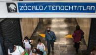 Reabren estación Zócalo-Tenochtitlan tras cierre de casi 2 horas por manifestantes