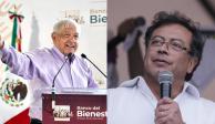 Presidente Andrés Manuel López Obrador y&nbsp;Gustavo Petro, virtual candidato ganador de los comicios presidenciales en Colombia&nbsp;