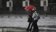 Lluvia con granizo deja encharcamientos en la Cuauhtémoc, Iztapalapa y Tlalpan-