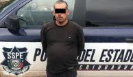 César Iván Portillo fue detenido en posesión de armas y droga.