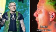 Christian Nodal explota contra los que lo critican y llora en pleno concierto