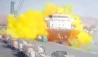 La explosión de gas cloro en el puerto de Áqaba dejó más de 200 personas heridas.