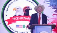 El embajador Ken Salazar, durante la celebración del 246 aniversario de la Independencia de los Estados Unidos, ayer.