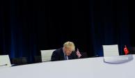 El primer ministro Boris Johnson durante una cumbre de la OTAN en Madrid, la semana pasada.