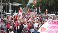 Petistas marchan en Reforma; acusan presunto fraude electoral en Durango