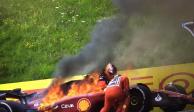 El carro de Carlos Sainz Jr. se prende en fuego en el Gran Premio de Austria de F1.