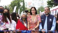 la alcaldesa Lía Limón, en la inauguración de la feria, el sábado pasado.