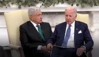 Presidente López Obrador y su homólogo estadounidense, Joe Biden, en imagen de archivo.