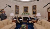 Andrés Manuel López Obrador, Presidente de México, se reunió con Joe Biden, Presidente de Estados Unidos, en la Casa Blanca.&nbsp;