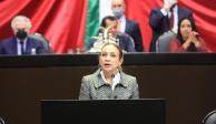 La legisladora Gabriela Sodi acusa que Morena&nbsp;genera una parálisis legislativa pues sólo congela iniciativas de Va por México.