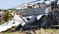 Cae helicóptero de la Marina en Los Mochis, Sinaloa; nueve personas perdieron la vida