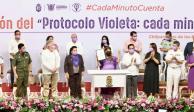 "Estamos anunciando el lanzamiento oficial de la Alerta Violeta como una estrategia diferenciad", dijo la gobernadora Evelyn Salgado.