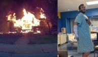 Repartidor de pizza salvó la vida de 5 menores atrapados en un incendio en EU.