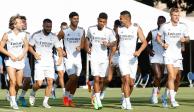 Jugadores del Real Madrid entrenan en la pretemporada del club en los Estados Unidos.