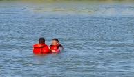 En total 5 personas fueron rescatadas del Río Bravo