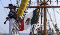 El Buque Escuela Cuauhtémoc, de la Secretaría de Marina, celebra 4 décadas como parte de su flota nava