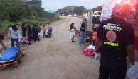 En el accidente en la carretera Acapulco-Pinotepa una mujer perdió la vida.