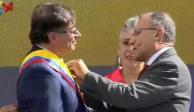 Toma de Posesión del presidente de Colombia, Gustavo Petro, quien recibe la banda presidencial