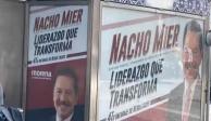”No tengan miedo, no es campaña electoral”, dice Mier a alcalde de Puebla que ordenó retirar publicidad suya.