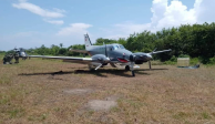 Aeronave con posible cocaína en Chiapas