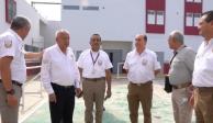 El comisionado Francisco Garduño Yáñez hizo un recorrido en las instalaciones de la Estación Migratoria en Tampico.