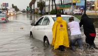 Lluvia afecta vialidades en Querétaro